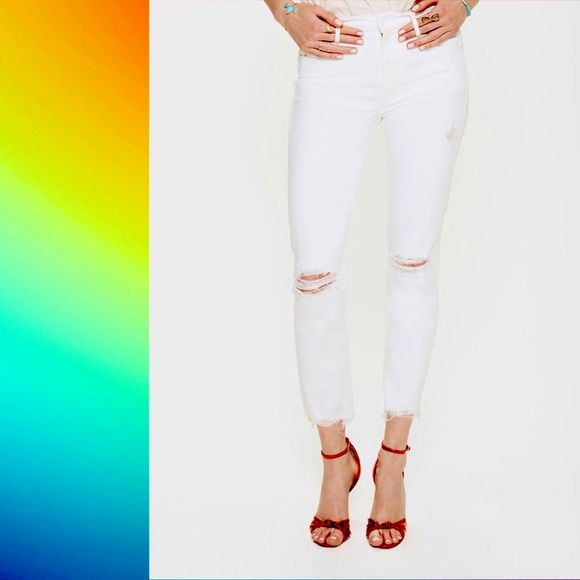 MOTHER DENIM The Flirt Ankle Chew Jeans NWT Sz 32 - Picture 5 of 16